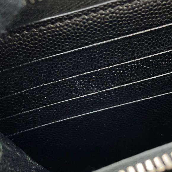 Saint Laurent Paris Long Wallet Studded Leather Black - Picture 11 of 16